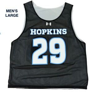 Johns‎ Hopkins Lacrosse Under Armour Reversible Practice Jersey Black White 29